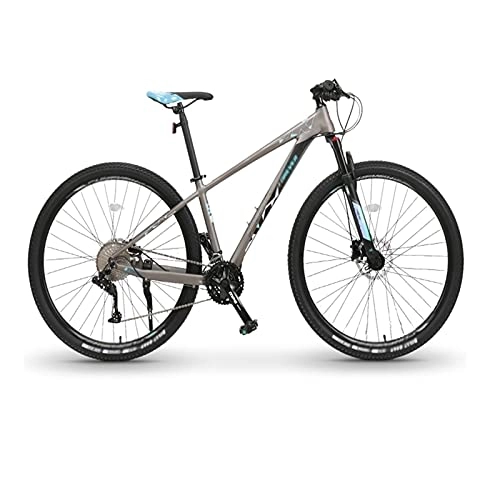 Mountain Bike : Tbagem-Yjr Lightweight 33 Speeds Mountain Bikes 29" Spoke Wheel Bicycles Strong Alloy Frame With Disc Brake MTB Blue / Red / Orange (Color : Blue)