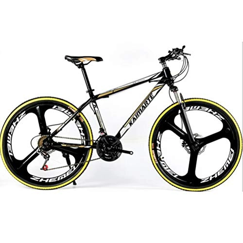 Mountain Bike : Tbagem-Yjr Off-road Damping 24 Inch Mountain Bike, 27 Speed Commuter City Hardtail Bike (Color : D)
