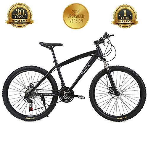 Mountain Bike : TBAN 21-Speed, 24-Speed, 27-Speed, Black Variable Speed Bicycle, Snowmobile, Men's And Women's, Student Bicycle, High Carbon Steel Frame, 27speed