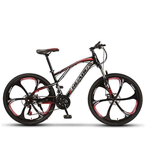 Mountain Bike : Ti-Fa Bike, Outdoor Cross-Country Shock Absorber Boy / Girl 24'' 26'' Mountain Bike, High Carbon Steel 21 / 24 / 27 / 30 Variable Speed Bicycles, Mountain Bike Adult Men And Women Students, 26 inch, 27 speed