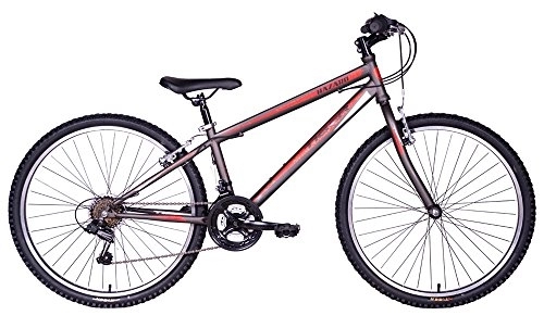 Mountain Bike : Tiger Hazard 26" Wheel Mens 18-Speed Revoshift Mountain Bike - Gunmetal Grey
