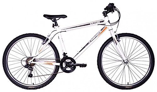 Mountain Bike : Tiger Hazard 26" Wheel Mens 18-Speed Revoshift Mountain Bike - White