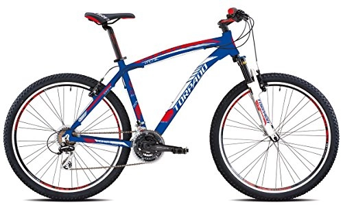 Mountain Bike : Torpado MTB Plutone 27.5Inch Blue / Red 3x 7S TY300Size 49(MTB Front Suspension)