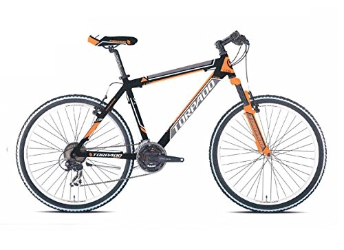 Mountain Bike : TORPADO Torpada Bike MTB 595 Earth 26 Inch V-Brake 3x7 V Size 38 Black / Orange (MTB Cushioned)
