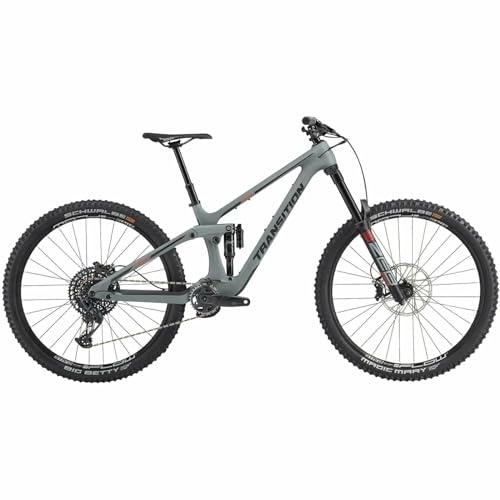 Mountain Bike : Transition Spire GX Carbon Mountain Bike 2023 - Primer Grey - XL