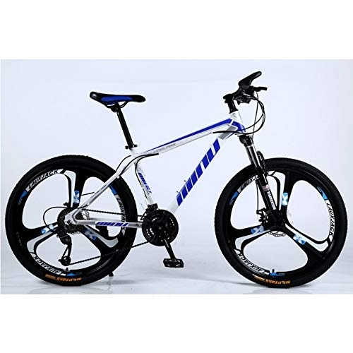 Mountain Bike : TRGCJGH Adult Mountain Bike, 26 Inch Men's Dual Disc Brake Hardtail Mountain Bike, Bicycle Adjustable Seat, High-carbon Steel Frame, D-21speed