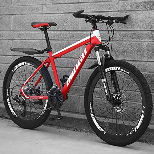 Mountain Bike : TRGCJGH Mountain Bike 26 Inches, Double Disc Brake Frame Bicycle Hardtail With Adjustable Seat, Country Men's Mountain Bikes 21 / 24 / 27 / 30 Speed, C-21speed