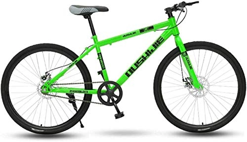 Mountain Bike : TTZY Bicycle, 26" Wheel Front Suspension Mens Mountain Bike 19" Frame Single Speed Mechanical Disc Brakes 6-6, 26" SHIYUE