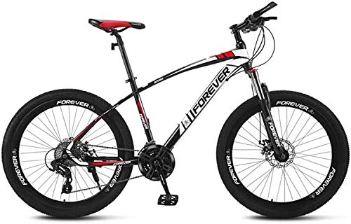 Mountain Bike : TTZY Mountain Bicycle, 26" Wheel Front Suspension Mountain Bike 21 / 24 / 27 / 30 Speed Adult Dual Disc Brake Mountain Bike 6-11, Red, 30 Speed SHIYUE (Color : Red, Size : 30 speed)