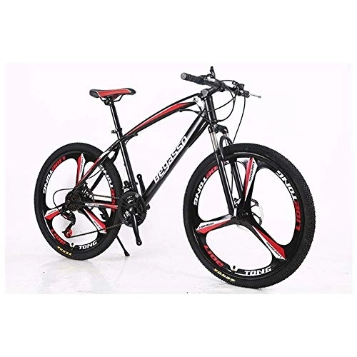 Mountain Bike : TYXTYX Outdoor sports 26" Mountain Bike Lightweight High-Carbon Steel Frame Front Suspension Dual Disc Brakes 21-30 Speeds Unisex Bicycle MTB