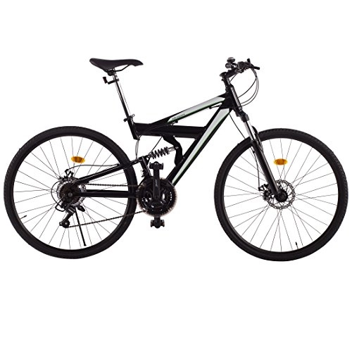Mountain Bike : Ultrasport Unisex's Aluminium Mountain Bike, Black, 28-Inch