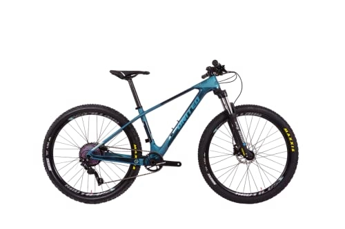 Mountain Bike : UNITED BIKE | KYROSS 1.1 | 27.5" 1x10 Carbon Hardtail Mountain Bike (Blue)