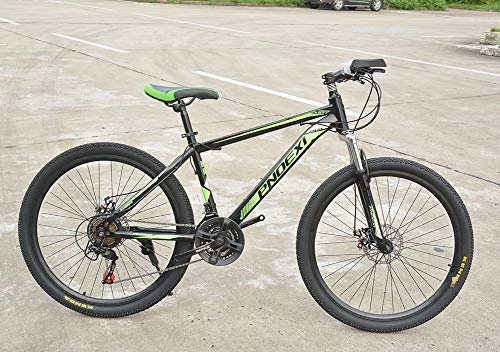 Mountain Bike : UR MAX BEAUTY 26 Inch Mountain Bikes, Men's Dual Disc Brake Hardtail Mountain Bike, High-Carbon Steel Frame, 21 Speed, a, 26 inches