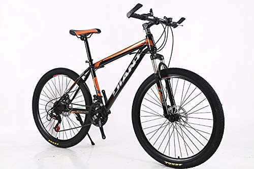 Mountain Bike : UR MAX BEAUTY Lightweight 21-Speed Mountain Bike 24 / 26 Inches MTB Bike High-Carbon Steel Frame, Double Shock-Absorbing Racing, a, 24 inches
