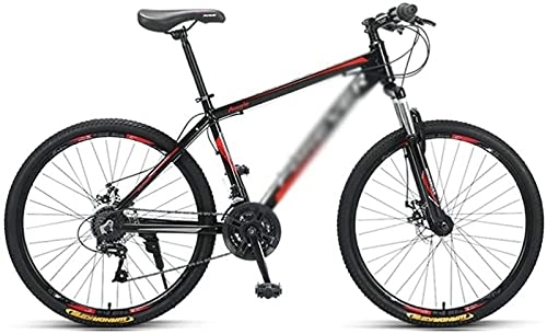 Mountain Bike : UYHF 26 Inch Wheels Mountain Bike 24 Speed Dual Suspension MTB With Shock-Absorbing Front Fork for A Path, Trail & Mountains red-27 Inch
