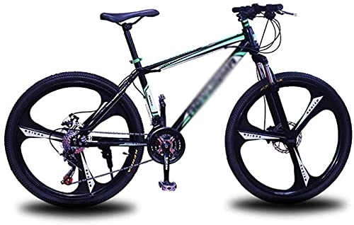 Mountain Bike : UYHF 26 Inches Mountain Bike 21 / 24 / 27 Speed Bicycle Wheels Mountain Bike Dual Disc Brake Bike for Adults Mens Womens green-21 speed