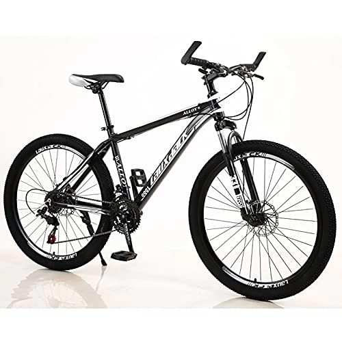 Mountain Bike : UYHF Adult Mountain Bike, 26-Inch Wheels, Mens, Womens Kids Dual Suspension Aluminium Alloy, 21 / 24 / 27 Speed, Disc Brakes E-21 speed