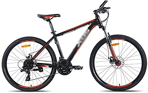 Mountain Bike : UYHF Mountain Bike With 24 / 26 Inch 24 Speed With Dual Suspension for Men Woman Adult And Teens Aluminum Alloy Frame for Path, Trail & Mountains red-24 Inch