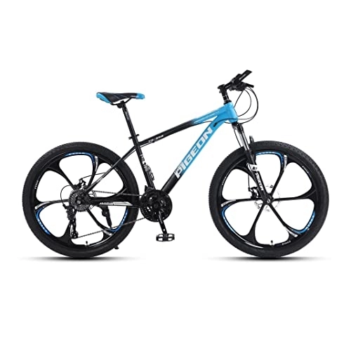 Mountain Bike : VIIPOO Mountain Bike MTB 24 / 26 Inch, Bike with Disc Brake, Suspension Fork and Spoke Wheels / 6 Spoke Wheels for Men Women / Boys and Girls, Blue-26‘’ / 30 Speed
