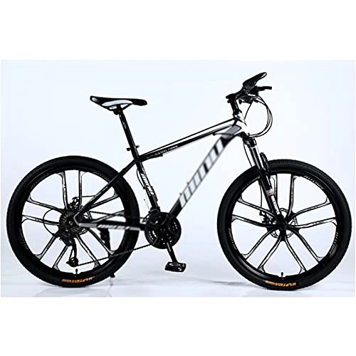 Mountain Bike : WANYE Mountain Bike, Mountain 26 Inch 21 / 24 / 27 / 30-Speed, Lightweight, MTB for Adult & Teenagers, 3 / 6 / 10-Spokes, Red black-21speed