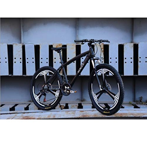 Mountain Bike : WEIWEI Speeds Shift Mountain Bike, 24 Inches Portable Lightweight Bike, Dual Disc Brakes Students Adult City Road Bike