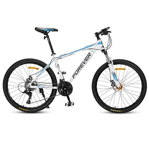 Mountain Bike : WGYDREAM Mountain Bike Youth Adult Mens Womens Bicycle MTB Mountain Bike, 26inch Spoke Wheel, Carbon Steel Frame Bicycles, Double Disc Brake and Front Fork, 24 Speed Mountain Bike for Women Men Adults