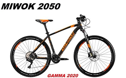 Mountain Bike : WHISTLE Bike MIWOK 2050 Wheel 27.5 Shimano DEORE 20V SUNTOUR XCM RL Range 2020, BLACK NEON ORANGE MATT, 46 CM - M