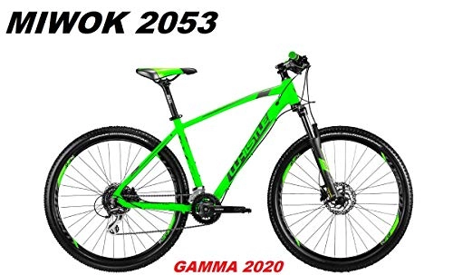 Mountain Bike : WHISTLE Bike MIWOK 2053 Wheel 27.5 Shimano ACERA 16V SUNTOUR XCM RL Range 2020, NEON GREEN ANTHRACITE MATT, 46 CM - M