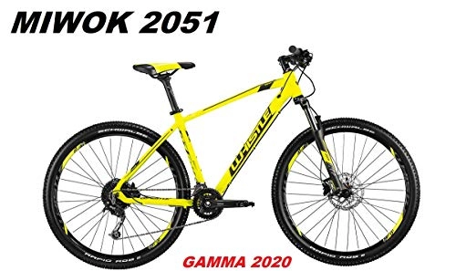 Mountain Bike : WHISTLE MIWOK 2051 Bicycle Wheel 27.5 Shimano DEORE 18 V SUNTOUR XCM RL Range 2020, NEON YELLOW ANTHRACITE MATT, 51 CM - L