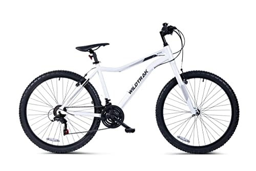 Mountain Bike : Wildtrak - Alloy Mountain Bike, Adult, 26 Inch, 18 Speed, Shimano shifters - White