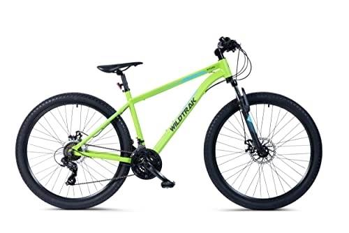 Mountain Bike : Wildtrak - Alloy Mountain Bike, Adult, 27.5 Inch, 21 Speed, Shimano shifters - Green