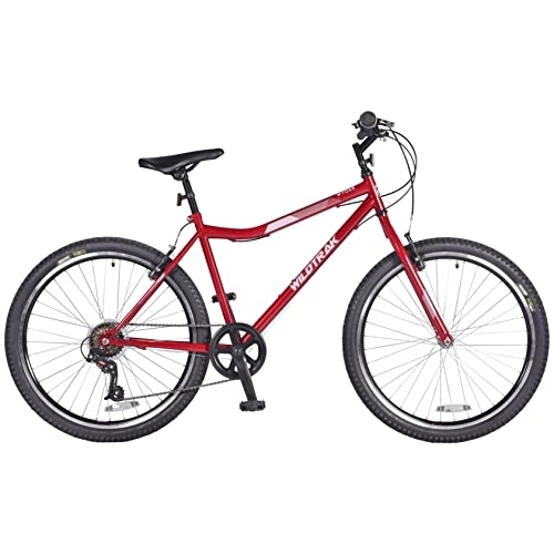 Mountain Bike : Wildtrak - Steel Bike, Adult, 26 Inch, 18 Speed - Burgundy
