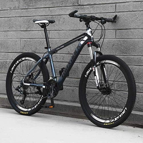 Mountain Bike : WJSW Off-road Variable Speed Bicycle, 26 Inch Sports Leisure Mountain Bike For Adults (Color : Black ash, Size : 27 speed)