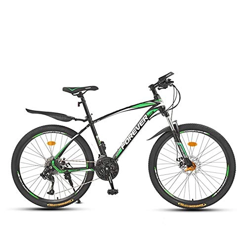 Mountain Bike : WLWLEO Mountain Bike Bicycle for Mens 26 Inch Bikes [High-carbon Steel Frame] [Lockable Shock-absorbing Front Fork] All Terrain MTB for Travel Exercise Commute, D, 26" 30 speed