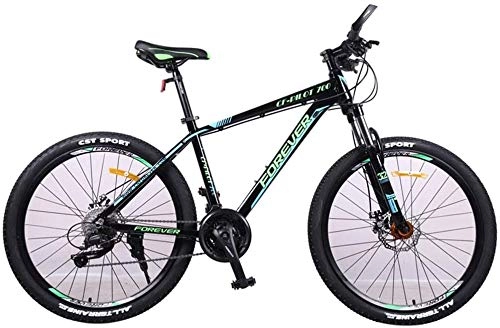 Mountain Bike : WQFJHKJDS 26 Inch 27 Speed Mountain Bike Aluminum Alloy Frame For Adult Students Double Disc Brakes Are Available Soft Cushion Non-slip (Color : A)