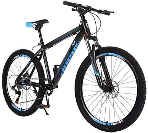 Mountain Bike : WQFJHKJDS Men's 10-speed Mountain Bike Adult Variable Speed Bicycle Adult Bicycle 27.5 Inch Disc Brake Shock Absorption (Color : A)