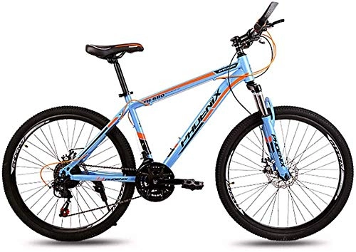 Mountain Bike : WQFJHKJDS Mountain Bike Adult Light 27-speed Bicycle Male And Female Adult Double Shock Absorption Strong And Comfortable Safe, 26 Inch