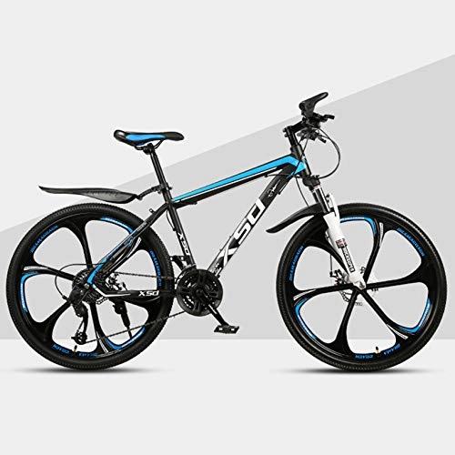 Mountain Bike : WWJL 24 26 Inches Mountain Bike, Suspension Disc Brakes Bicycle MTB, 21 24 27 30 Speed Bicycle MTB, for Adult Unisex, D, 27