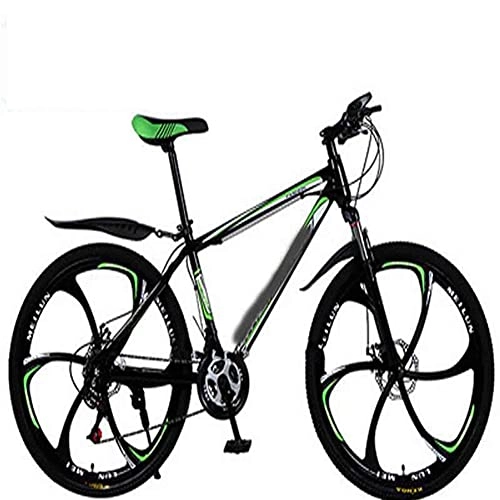 Mountain Bike : WXXMZY 26 Inch 21-30 Speed Mountain Bike | Male And Female Adult Bicycle Mountain Bike | Double Disc Brake Bicycle Mountain Bike (Color : E, Inches : 24 inches)