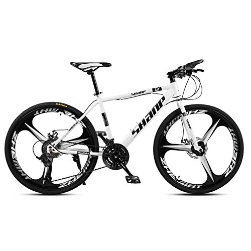 Mountain Bike : WYJW Adult mountain bike 26 inch double disc brake city bicycle one-wheel off-road Variable speed MTB mountain bike