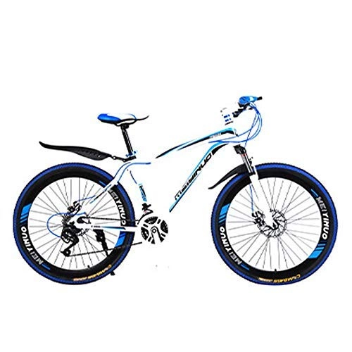 Mountain Bike : XHCP 26-Inch Adult Mountain Bike, Aluminum Alloy Material, Shock-Absorbing Variable Speed Student Bikes, 21 / 24 / 27 Speed Male And Female Mountain Bicycle, MTB, A, 24 speed