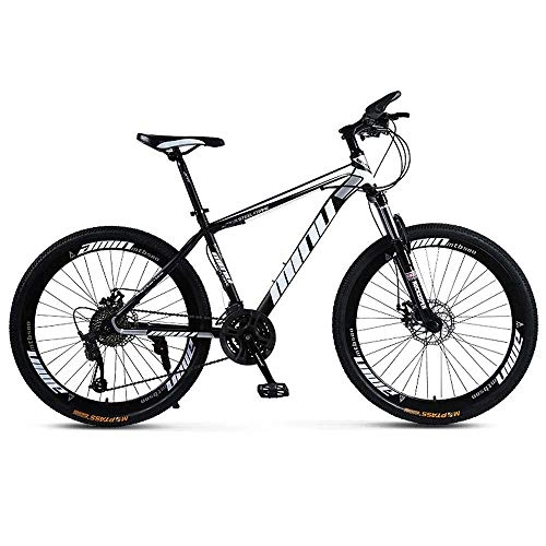 Mountain Bike : XHCP Mountain Bike, 26-Inch Shock Absorber Variable Speed Student Bike for Men And Women, Carbon Steel Bikes, 21 / 24 / 27 / 30 Speed Mountain Bicycle, MTB, B, 21 speed