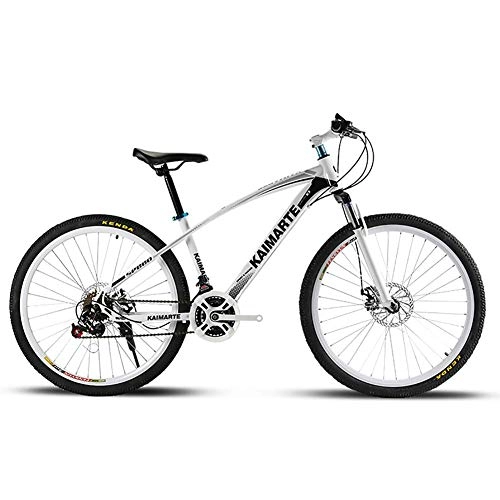 Mountain Bike : XHCP Mountain Bike, Carbon Steel Frame Mountain Bike, Double Disc Brake and Anti-rust Surface, More Suitable for Outdoor Riding