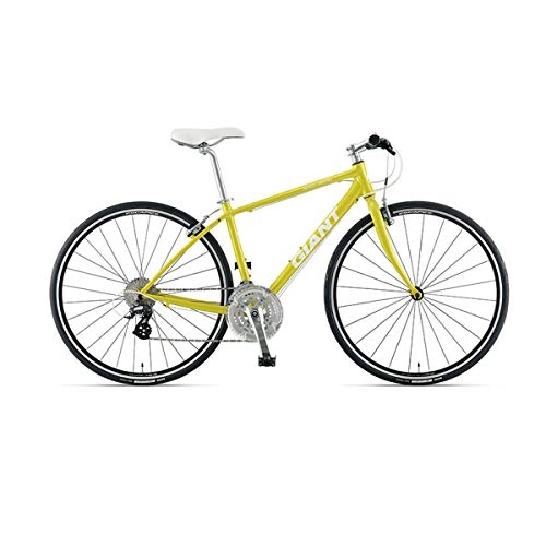 Mountain Bike : XIONGHAIZI Aluminum Alloy V Brake 24 Speed Adult Road Bike, City Commuter Car (Color : Yellow, Edition : 24 speed)