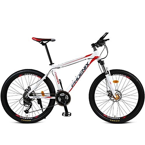 Mountain Bike : XIXIA X Mountain Bike Bicycle Aluminum Alloy Speed Adult Bicycle Disc Brakes Men and Women 26 Inch 27 Speed