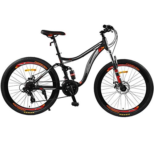 Mountain Bike : XIXIA X Mountain Bike Bicycle Speed Road Bike High Carbon Steel Adult Male and Female Students Commuter Bicycle 26 Inch 24 Speed