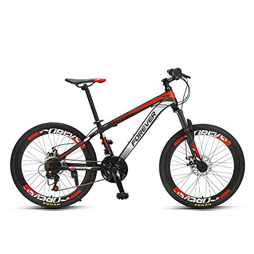 Mountain Bike : XIXIA X Mountain Bike Youth Student Variable Speed Shock Disc Brakes Bicycle Racing 24 Inch 24 Speed