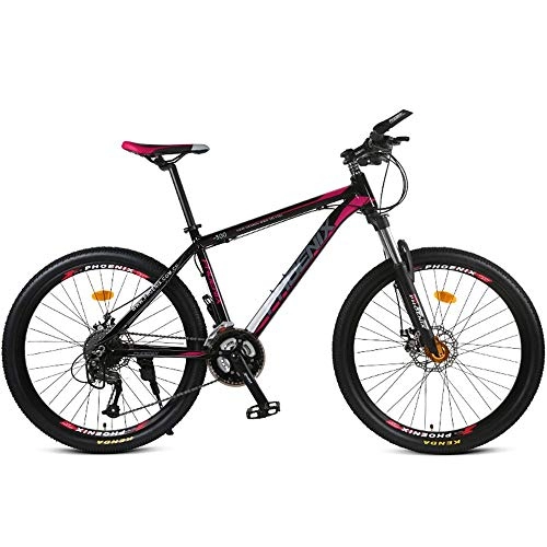 Mountain Bike : XMIMI Mountain Bike Bicycle Aluminum Alloy Speed Adult Bicycle Disc Brakes Men and Women 26 Inch 27 Speed