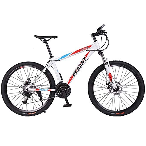 Mountain Bike : XNEQ 21-Speed 24 / 26-Inch Aluminum Alloy Mountain Bike, Double-Disc Brake Student Gift Bicycle, Not Easy To Rust, Extending The Life of The Bike, 1, 26