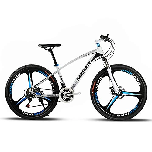Mountain Bike : XNEQ Adult Mountain Bike, 26-Inch, 21 / 24 / 27 Speed, Student Riding Shock Absorber Variable Speed Bicycle, Gift Bike, Micro-Transition Speed Kit, Race-Level Shifting System, White, 27Speed